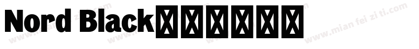 Nord Black字体转换